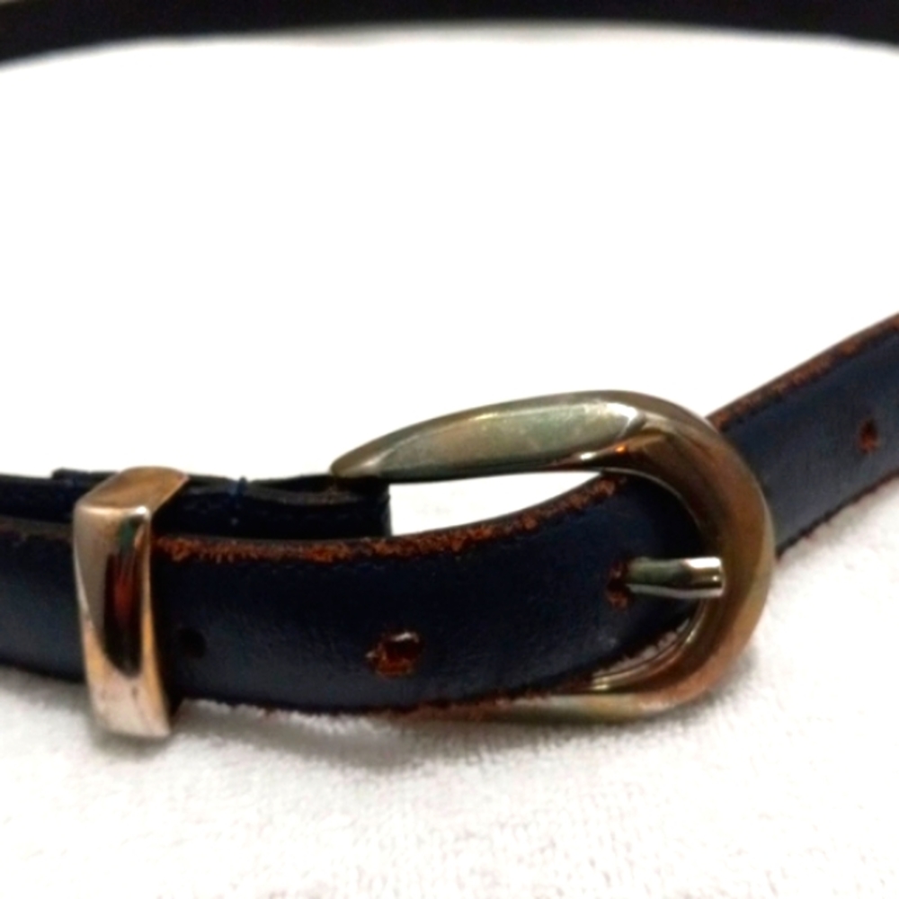 Vintage USA Navy 1" wide Leather Belt Size XL